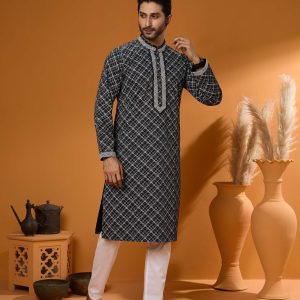 Premium Printed Cotton Panjabi