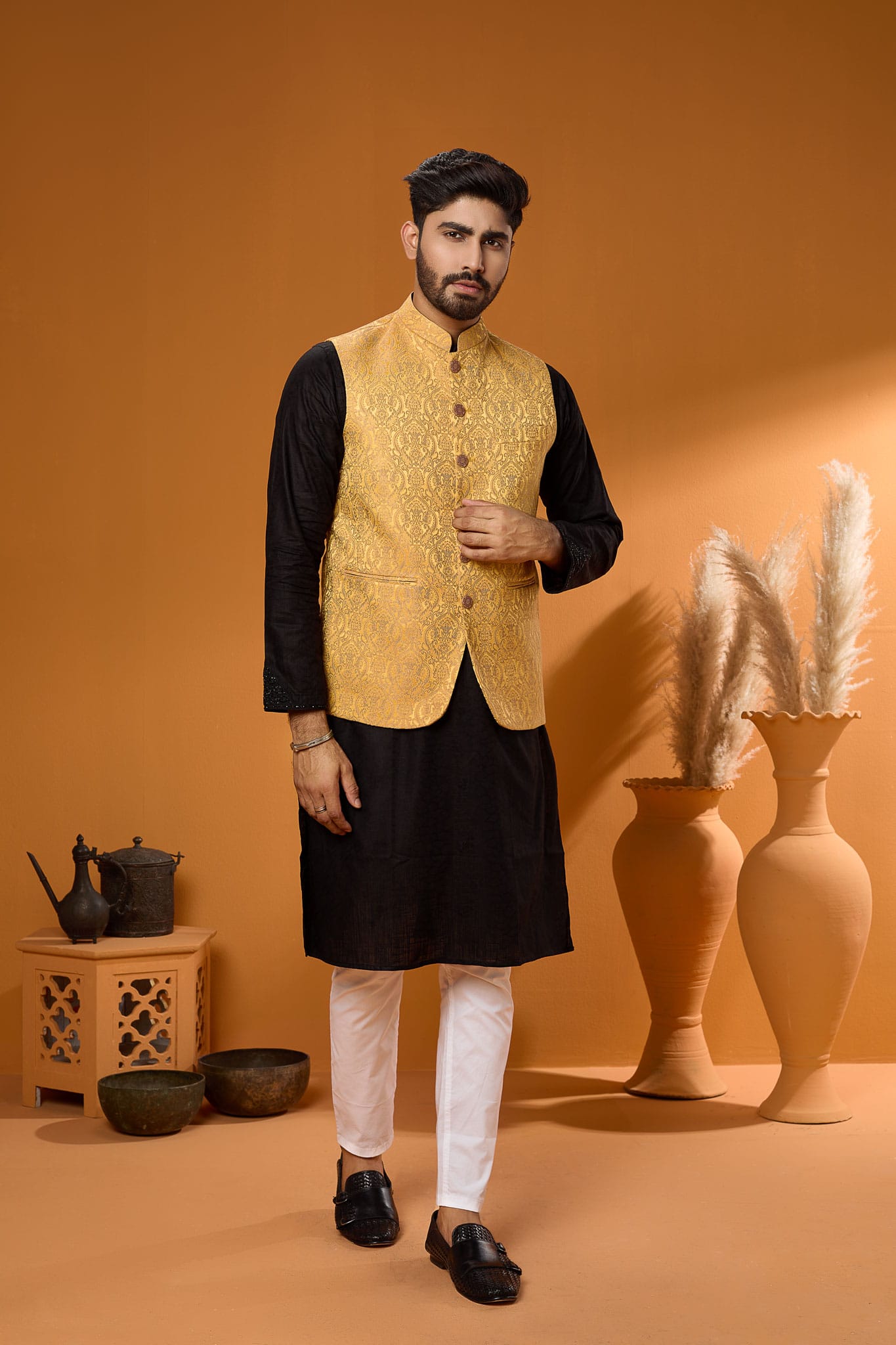 Premium Golden- Ambush Print Koti - Image 2