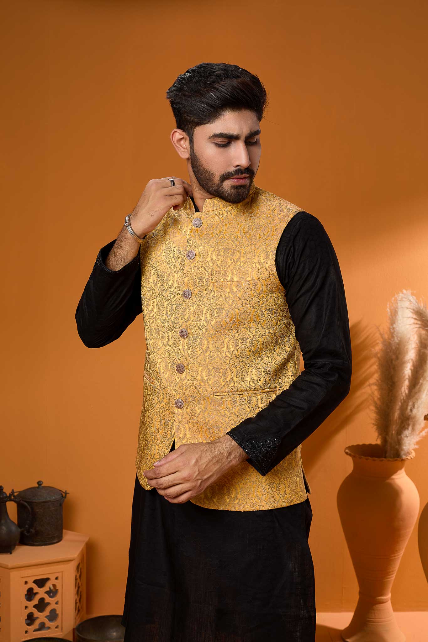 Premium Golden- Ambush Print Koti