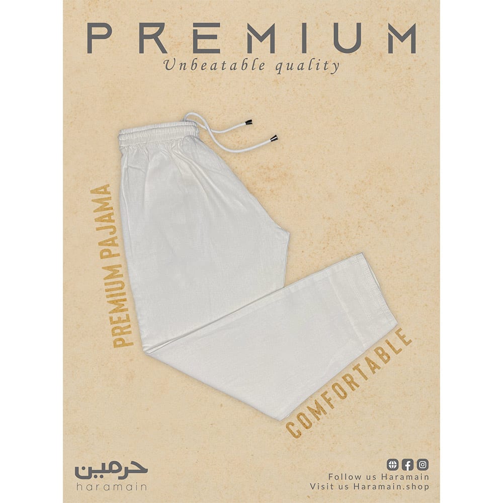 Men's Arabian Style White Pajama