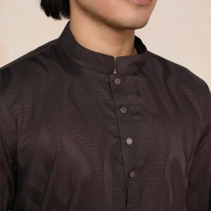 Classic Shadow Print Panjabi