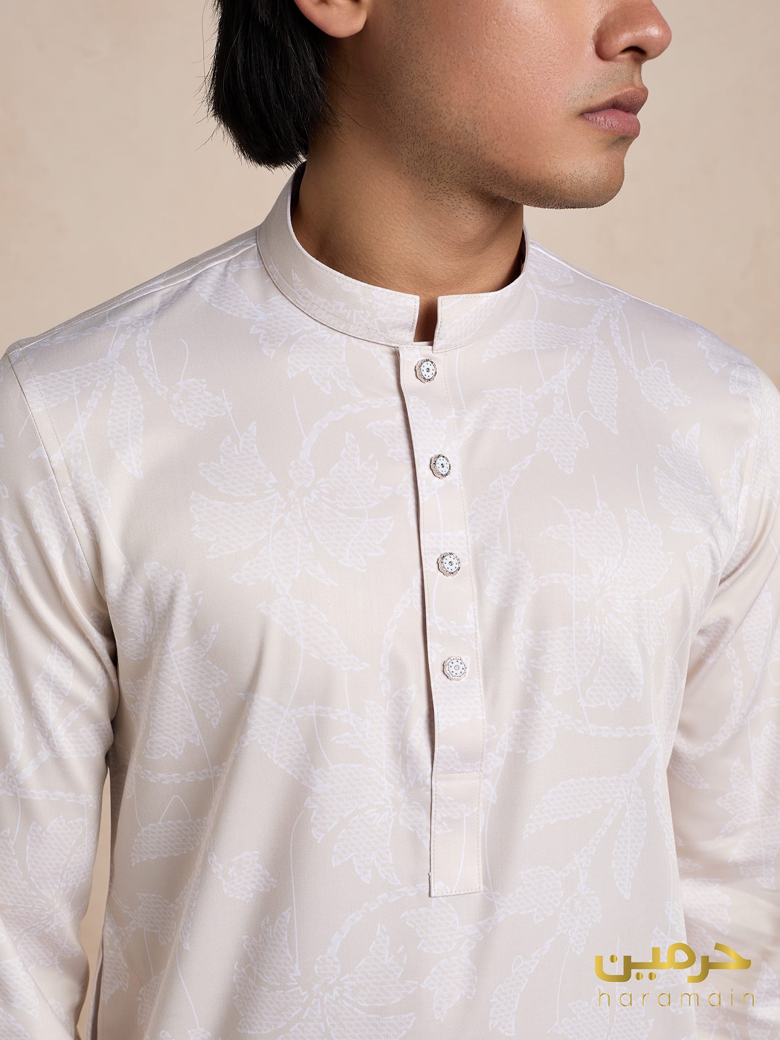 Classic Bamboo Silk Floral Print – Ivory